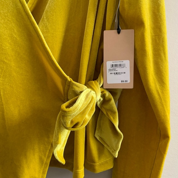 FREE SHIPPING Nordstrom Velvet Wrap Shirt - Picture 3 of 7